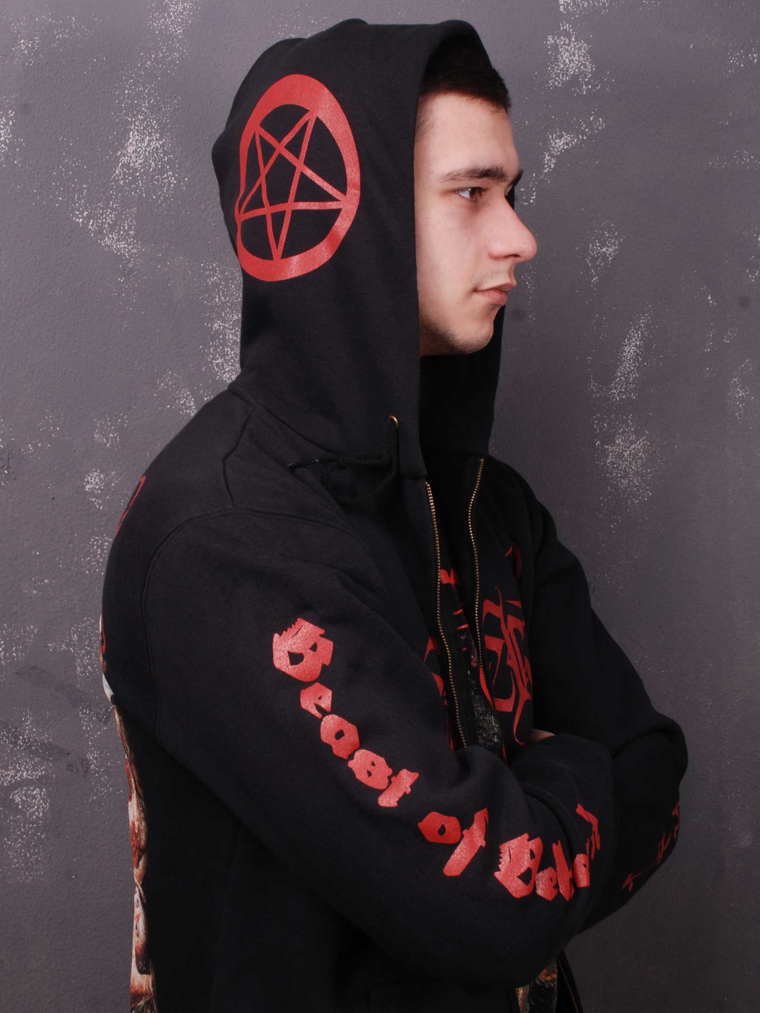 Beherit - Beast Of Beherit Hooded Sweat Jacket - Archivist Records